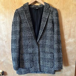 H&M Blazer in Black/White